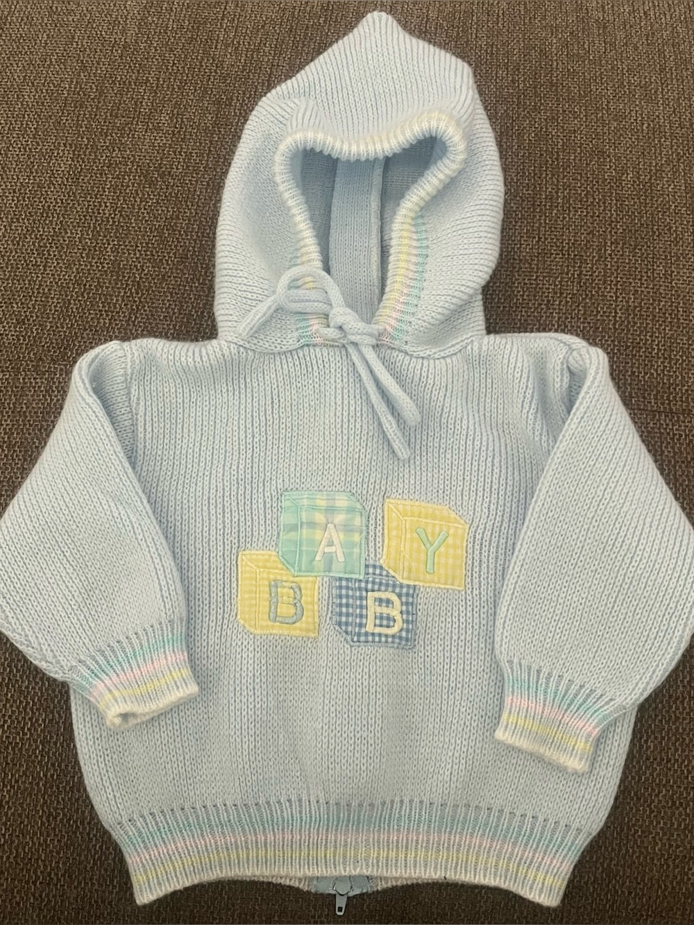 Vintage 1980s Pride N Joy Baby Sweater (6-9m)
